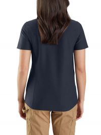 Damen Carhartt Poloshirt Dunkelblau